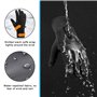 ADERTOS Gants Doublure Chauffants Gants d'hiver à Écran Tactile Gants de Cyclisme Imperméable Antidérapants Gants de Course à Pi
