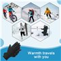 ADERTOS Gants Doublure Chauffants Gants d'hiver à Écran Tactile Gants de Cyclisme Imperméable Antidérapants Gants de Course à Pi