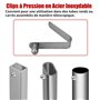 10x6mm Kayak Pale Boutons-pression,24 Paquet Clips de Pagaie de Kayak en Acier Inoxydable,Clips à Ressort de Kayak,Clip à Ressor