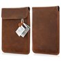 MOELECTRONIX Étui de protection en cuir véritable pour liseuse Pocketbook Touch HD 3 | Touch Lux 4 | Étui de protection fin avec