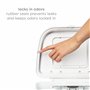 Ubbi Poubelle à couches pour adultes - En acier inoxydable - Anti-odeurs - Pas de sac spécial nécessaire - Design moderne - Blan
