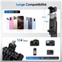Jeebel Trépied à Suivi Automatique du Visage - 180cm Perches Selfie Extensible avec Lumière LED/Commande Gestuelle/NO App/360° R