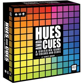 The OP Usaopoly | Jeu de société Hues and Cues en Anglais pour Toute la Famille | Jeu de fête pour 3 à 10 Joueurs | À Jouer avec