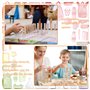 LOPOTIN 37pcs Dominos en Bois pour Enfant Jeux de Société Domino Addition pour Garçon Fille Kit Jouets Mathématiques pour Appren