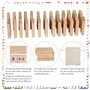 LOPOTIN 37pcs Dominos en Bois pour Enfant Jeux de Société Domino Addition pour Garçon Fille Kit Jouets Mathématiques pour Appren