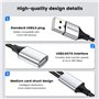 MOGOOD Câble de Splitter USB USB y Splitter USB 2.0 Charge du Cordon d'alimentation d'extension/Transfert de données Double Port
