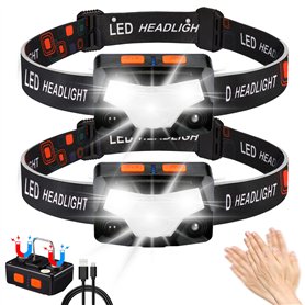 Hyted Lampe Frontale LED Ultra Puissante 2 Pack