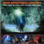 Hyted Lampe Frontale LED Ultra Puissante 2 Pack, 2000 Lumens USB Torche Frontale Rechargeable avec Capteur de Mouvement, Légère 