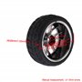 BQLZR Lot de 4 jantes et pneus en forme de Y pour voiture de course RC 1:10 Rouge