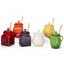 Le Creuset Pot à Confiture avec Spatule Silicone cerise