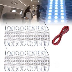 Vegena 120 LED Lampe Camping Eclairage Intérieur Voiture 12v Modules Eclairage Intérieur Bande D'Éclairage Intérieur De Voiture