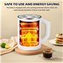 Petite Bouilloire Electrique, Mini Bouilloire de Voyage 800ML, 300W Bouilloire en Acier Inoxydable, Mini Bouilloire de Camping, 