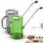 Lot de 2 arrosoir à long bec en acier inoxydable pour plantes d'intérieur