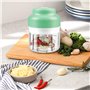 Hachoir électrique avec port USB, mini robot de cuisine 250 ml, 320 ml, coupe-légumes électrique, avec 4 et 6 lames tranchantes,