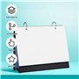 SPORWAY Lot de 2 calendriers de table vierges - Format A5 - Calendrier photo - Calendrier hebdomadaire - En papier kraft - Class