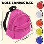 Nizirioo Mini sacs à dos petits sacs d'école : 6 pièces sac à dos poupée miniature fournitures scolaires, mini sac à dos livre m