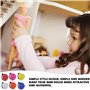 Nizirioo Mini sacs à dos petits sacs d'école : 6 pièces sac à dos poupée miniature fournitures scolaires, mini sac à dos livre m