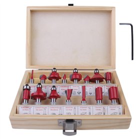 YIDM Lot de 15 fraises professionnelles pour défonceuse à tige de 8 mm