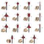 YIDM Lot de 15 fraises professionnelles pour défonceuse à tige de 8 mm, outils de travail du bois avec clé à molette, accessoire