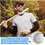 LEKEFETO 4 pièces de balles de Baseball Professionnelles Cousues à la Main Baseball 9 Pouces PU Soft Basebälle Match Elite, Soft