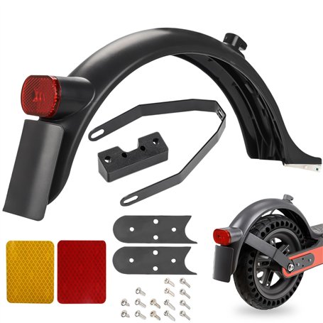 Garde-Boue Arrière Métal pour Trottinette Electrique : Garde-Boue LEKEFET + Support métal pour X-mi M365 / M365 Pro / M365 1S /