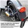 Garde-Boue Arrière Métal pour Trottinette Electrique : Garde-Boue LEKEFET + Support métal pour X-mi M365 / M365 Pro / M365 1S / 