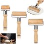 Nizirioo Lot de 3 rouleaux à pâtisserie en bois : grande