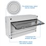 Coffret Electrique Etanche Exterieur Boîtier: Boîte Etanche Electrique Exterieur IP65, Tableau Electrique 1 Rangée, Boîtier Elec