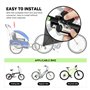 de remorque Universel en Alliage d'aluminium pour vélo Gauche