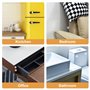 Protection pour Meubles, Butées de Porte, 240pcs Arret de Porte, Amortisseur Porte Placard, Butee de Porte Adhesive Murale pour 