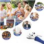 5 Pièces Ensemble de Couverts Camping avec Cuillère Fourchette Couteau Ouvre-bouteille Sac de Rangement Set, Portable en Acier I