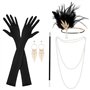 5 Pièces Accessoire Année 20 Femme