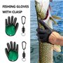 Carreneu Gants de pêche, gants d'atterrissage brochet - Gants de pêche imperméables - Livré avec 2 paires de boucles magnétiques