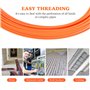 20M Tire Fil Electrician, 4mm Tire Fils Electrique Aiguille Nylon, Aiguille Electricien avec 2 Ressorts de Guidage, Câble de Fil