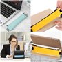 2 Pièces Étui à Stylo en Cuir PU Fait à La Main avec Bande Élastique, Porte-Stylos pour Journal, Pochettes à Stylo, Trousses à S