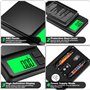 TNOMSNO 0.01g/1000g Balance de Precision, Mini Balance de Précision avec Écran LCD Rétroéclairé Balance de Poche 7 Unités Foncti