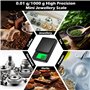 TNOMSNO 0.01g/1000g Balance de Precision, Mini Balance de Précision avec Écran LCD Rétroéclairé Balance de Poche 7 Unités Foncti