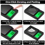 TNOMSNO 0.01g/1000g Balance de Precision, Mini Balance de Précision avec Écran LCD Rétroéclairé Balance de Poche 7 Unités Foncti