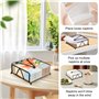 TNOMSNO Porte Serviette Papier, Imperméable, Antirouille et avec Barre Lestée Porte Serviette de Table, Distributeur Serviette P