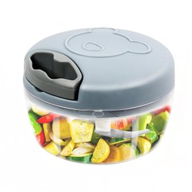 Hachoir à oignons manuel 500 ml avec 3 lames en acier inoxydable