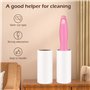 Rouleau Adhesif de Poils pour Animaux de Compagnie,Lot de à Peluches Recharge Brosse 12 Rouleaux de 60 Feuilles en Diagonale,Bro