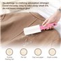 Rouleau Adhesif de Poils pour Animaux de Compagnie,Lot de à Peluches Recharge Brosse 12 Rouleaux de 60 Feuilles en Diagonale,Bro