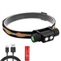 Lampe Frontale Rechargeable 1200 Lumens 2x XML-L2 LED Torches Frontales Légère et étanche Amovible Lampe Frontale avec Batterie