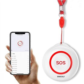 SINGCALL Tuya WiFi Smart SOS Alarme de Bouton d'urgence pour Le téléavertisseur handicapé Système