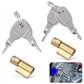 2 Pièces Cadenas Remorque avec 4 Clés