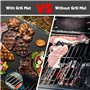 Set de 5 Tapis de Cuisson BBQ 40x30 cm, Feuille de Cuisson Reutilisable, Résistants à la Chaleur et Découpables, Feuille de Cuis