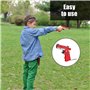Lot de 3 pistolets à bande de caoutchouc avec 180 bandes de caoutchouc, pistolet jouet pliable, porte-clés en métal, convient po