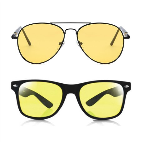 2 pièces de lunettes de conduite