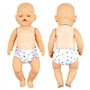 ZWOOS Couches pour Poupées bébé, Accessoires pour Poupées 30-40cm, Lot de 6