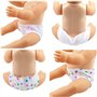 ZWOOS Couches pour Poupées bébé, Accessoires pour Poupées 30-40cm, Lot de 6
